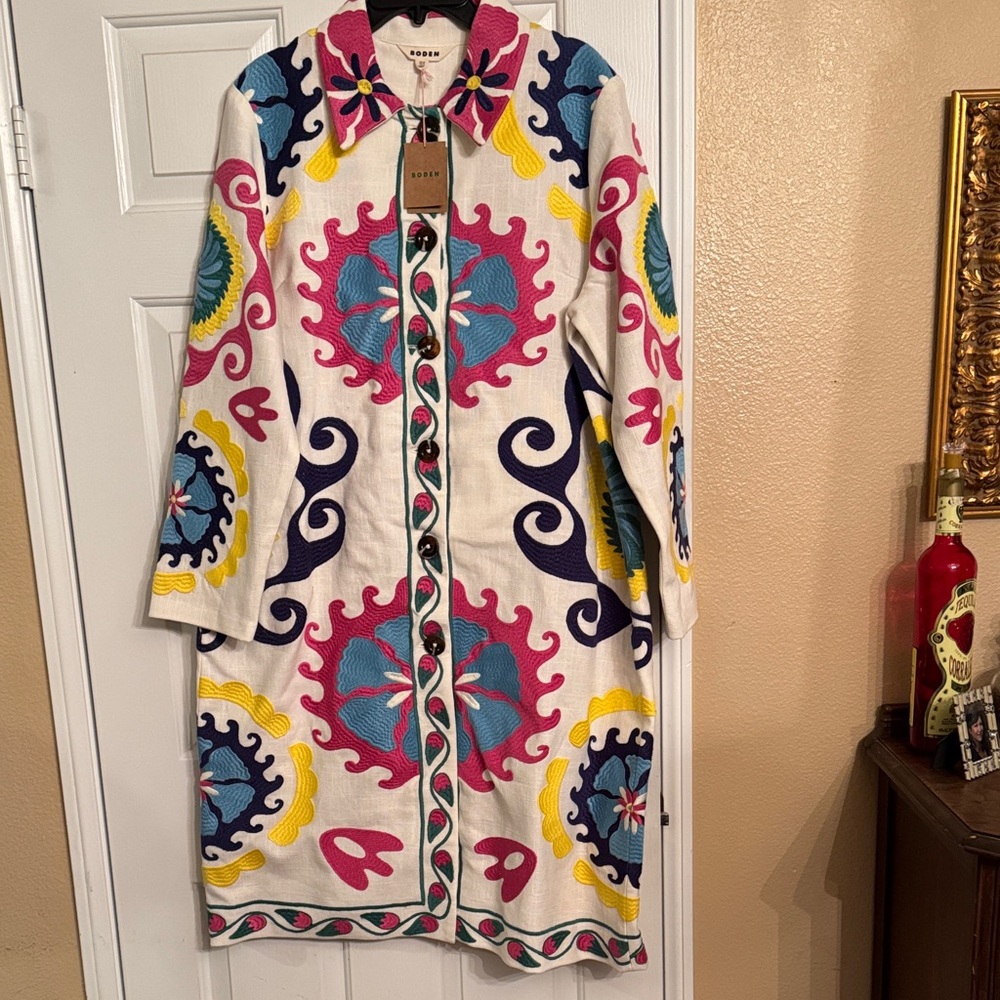 Boden Multicolor Long Coat